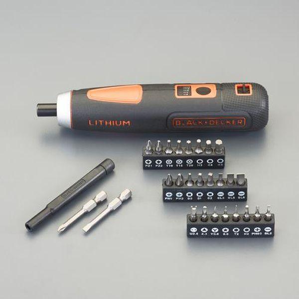 エスコ ESCO DC 3.6V ドライバードリル（充電式／プッシュ式） EA813WB-2 WO店