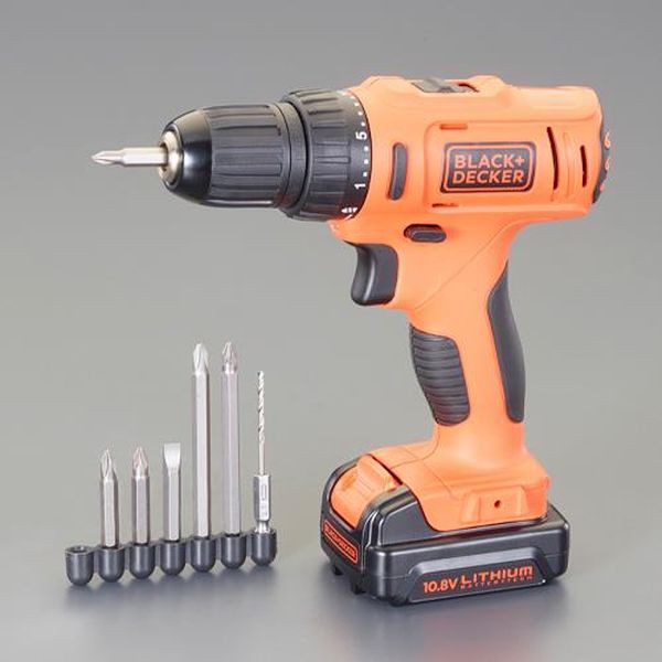 エスコ ESCO DC10.8V/1.5Ah ドライバードリル (充電式) EA813WD-11 WO店 13,977円