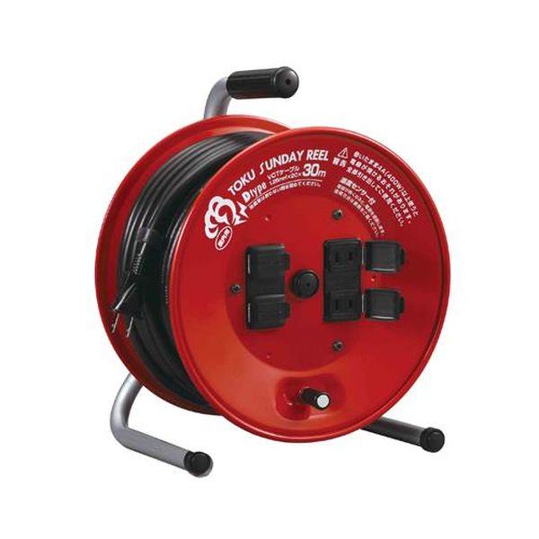 エスコ ESCO AC125V／15A／30m コードリール（温度センサー付） EA815BA-30 WO店