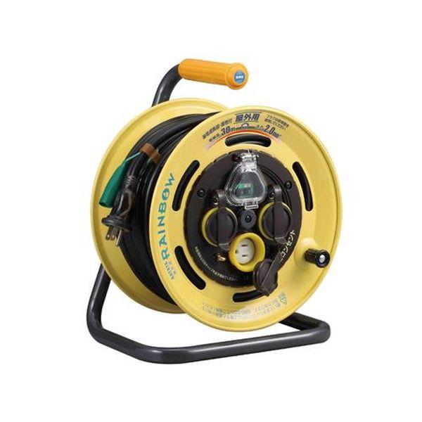 エスコ ESCO AC125V／15A／30m コードリール（防雨・漏電遮断器付 EA815BF-7 WO店 28,254円