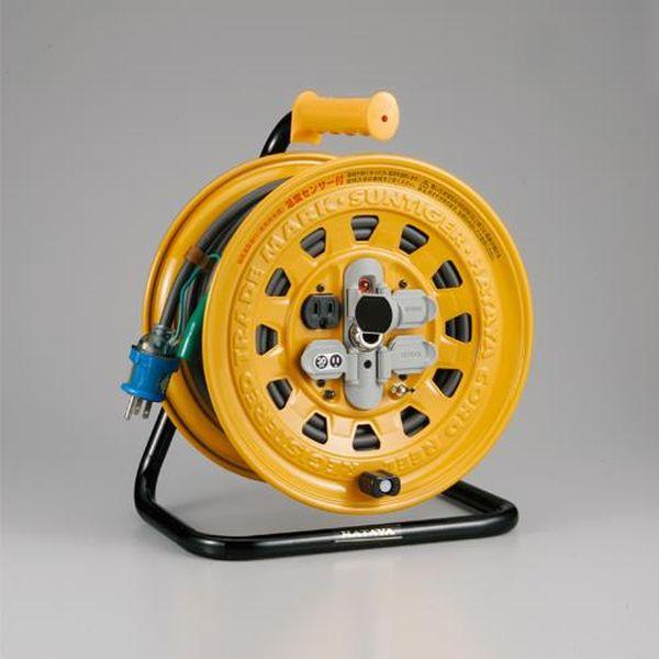 エスコ コードリール（サーモカット付）　AC125V/15A/30m 1台 EA815BL-30 エスコ AC125V⁄15A⁄30m コードリール(サーモカット付) EA815BL-30 1台