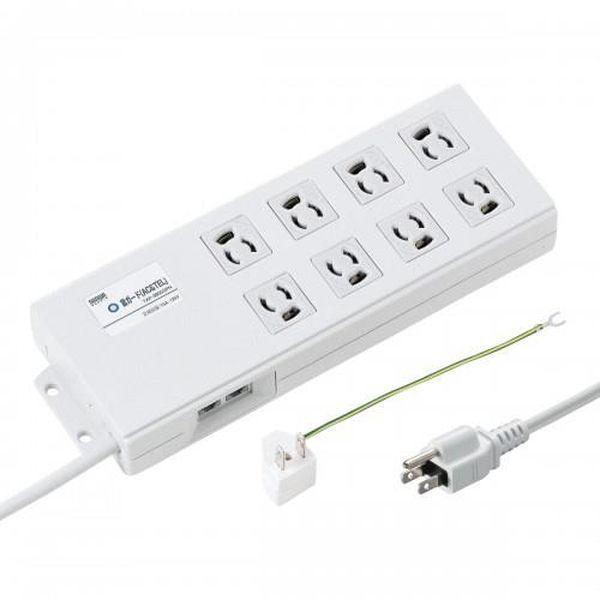 エスコ ESCO 2m/8口3P タップ (雷ガード/BOX型) EA815GM-341 WO店の通販はその他バイク用品