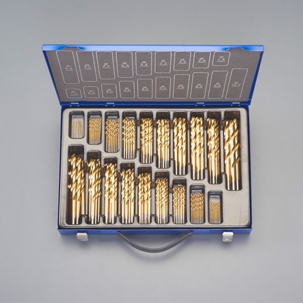 エスコ ESCO 1.0-10.0mm/170本組 ストレートドリル(TINーHSS) 000012339622 WO店