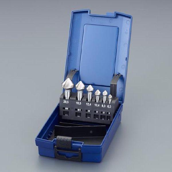 エスコ ESCO 6.3−20.5mm カウンターシンク（6本組・HSS） EA827FE-306 WO店