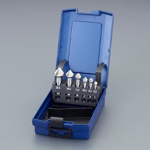 エスコ ESCO 6.3−20.5mm カウンターシンク（6本組・Co−HSS） EA827FF-306 WO店