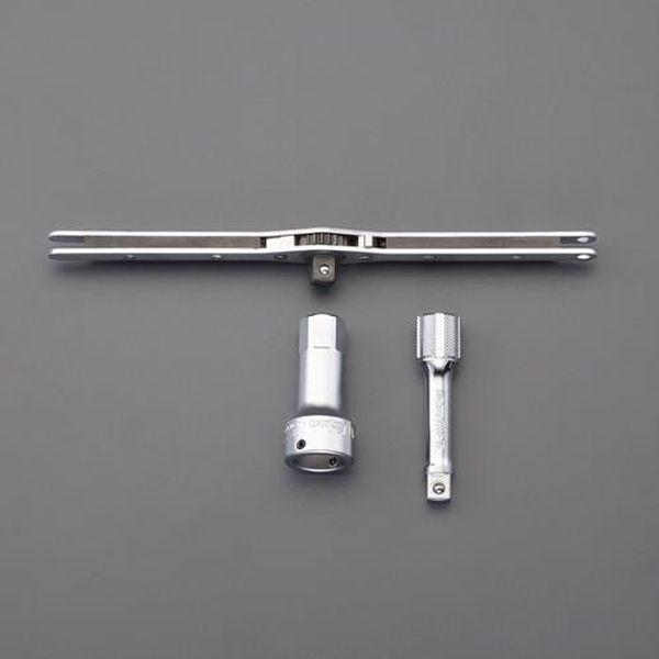 エスコ ESCO 3/8インチDR アジャスタブル丸ダイスホルダーセット EA829MT-101 WO店