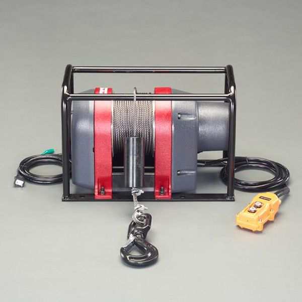 エスコ ESCO 150kg／37m 電動ウインチ（リモコン／定置型） EA840BG-150A WO店の通販は