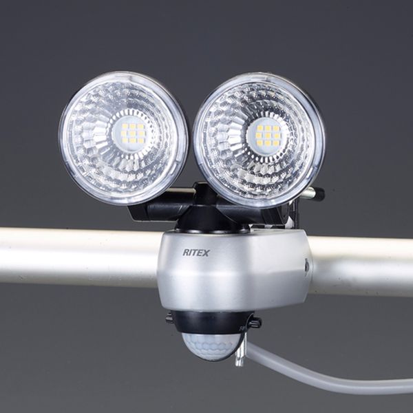 エスコ ESCO [AC100V/7.5Wx2] LEDセンサーライト EA864CA-39B WO店 8,680円