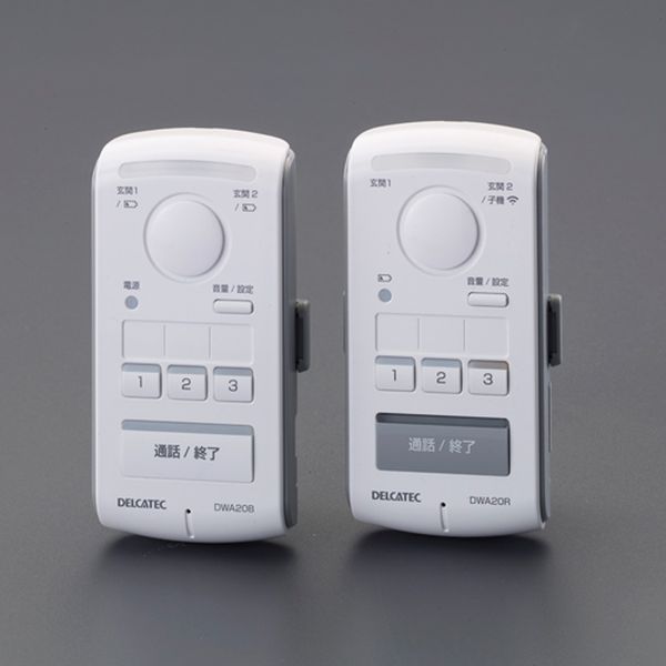 エスコ ESCO ワイヤレスインターホン(親機＋室内子機) 000012327240 WO店の通販は