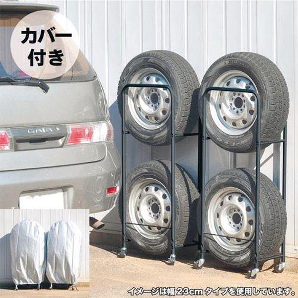 エスコ ESCO 525x340x1365mm タイヤラック (4本収納) EA912AD-2 WO店
