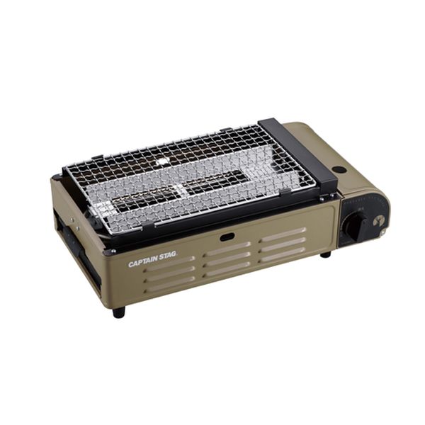 エスコ ESCO 398x221x130mm カセットコンロ(アミ焼) 000012346890 WO店