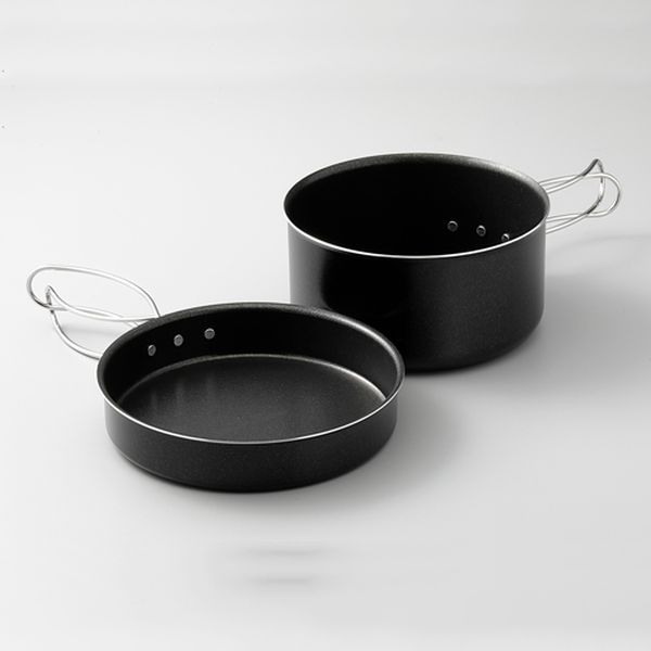 エスコ ESCO [2点組] 片手鍋・フライパンセット EA913VH-17 WO店