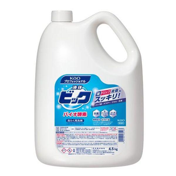 エスコ ESCO 4.5Lx4個 衣類用洗剤(ビック・本体) EA922KB-1CA WO店