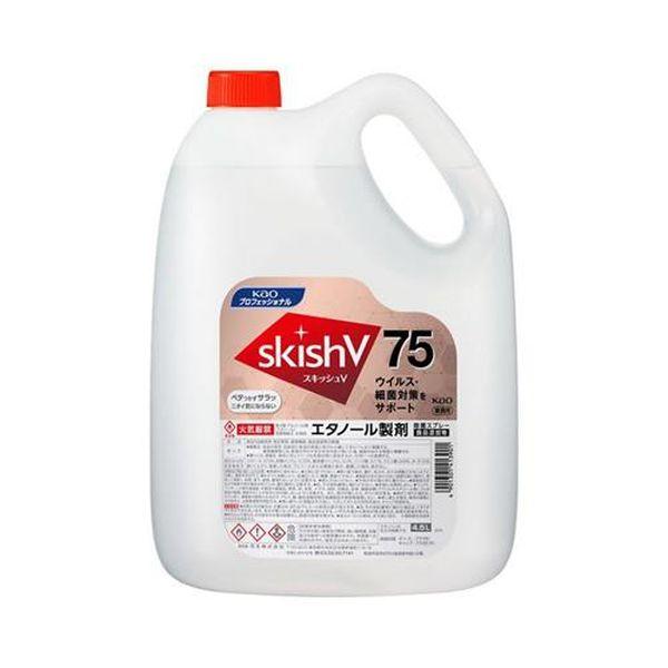 エスコ ESCO 4.5L アルコール除菌液 (スキッシュV75) EA922KE-11D WO店