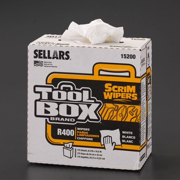 エスコ ESCO 241x419mm 工業用ワイパー(艶出し/175枚/8箱