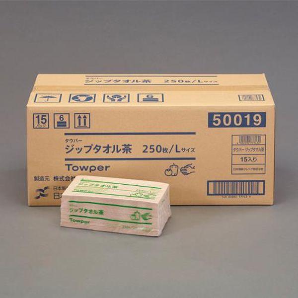 エスコ ESCO 250x250mm ハンドタオル(250枚/12パック) EA929AZ-32B WO店