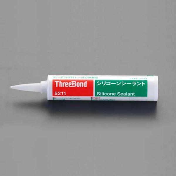 エスコ ESCO 330ml シリコンシーラント (クリアー/10本) EA930-7 WO店