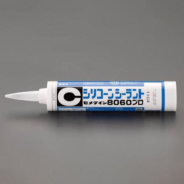 エスコ ESCO 330ml シリコーンシーラント（ダークブラウン／10本） EA930AN-27A WO店