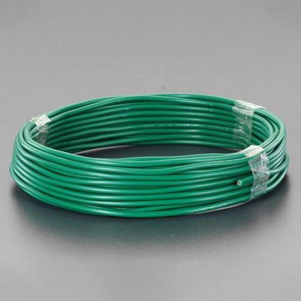 エスコ ESCO 1.25m*x100m IVアースコード（撚線） EA940AS-14B WO店