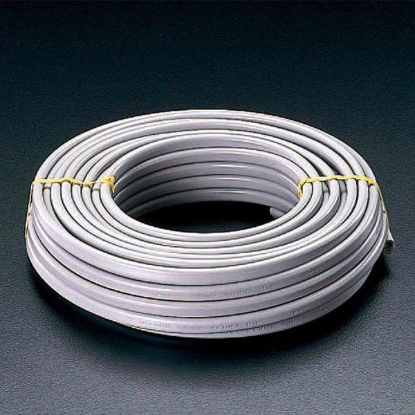 エスコ ESCO 2.6mmx2心／600V32A VAケーブル（10m／グレー） EA940AV-21A WO店
