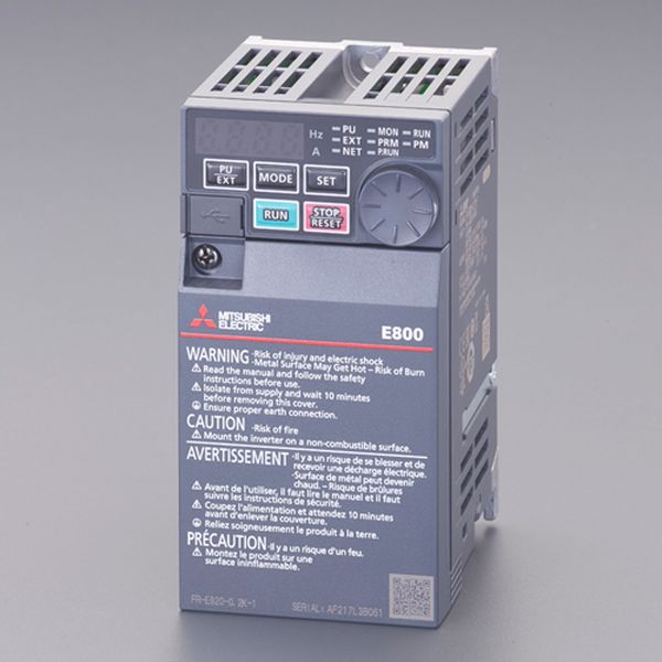 エスコ ESCO 200V/0.1 kw インバーター(3相モーター用) 000012328883 WO店