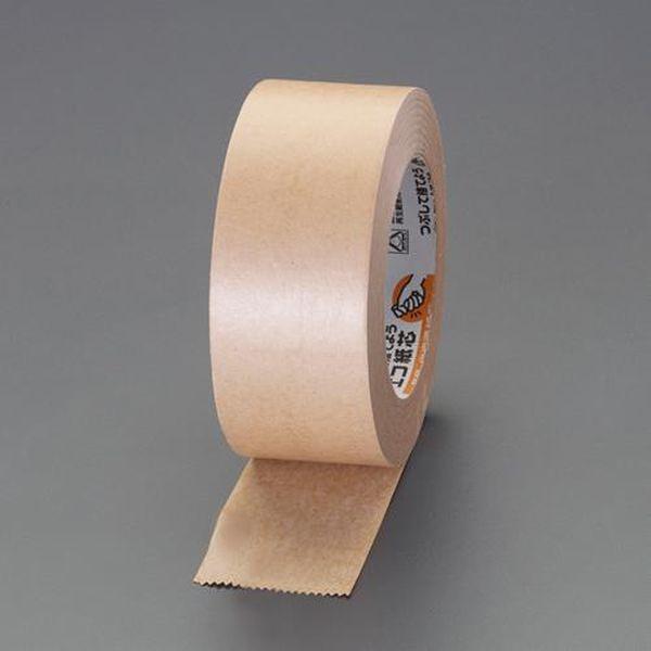 エスコ ESCO 50mmx50m クラフトテープ (ダンボール色/50巻) EA944ND-60B WO店