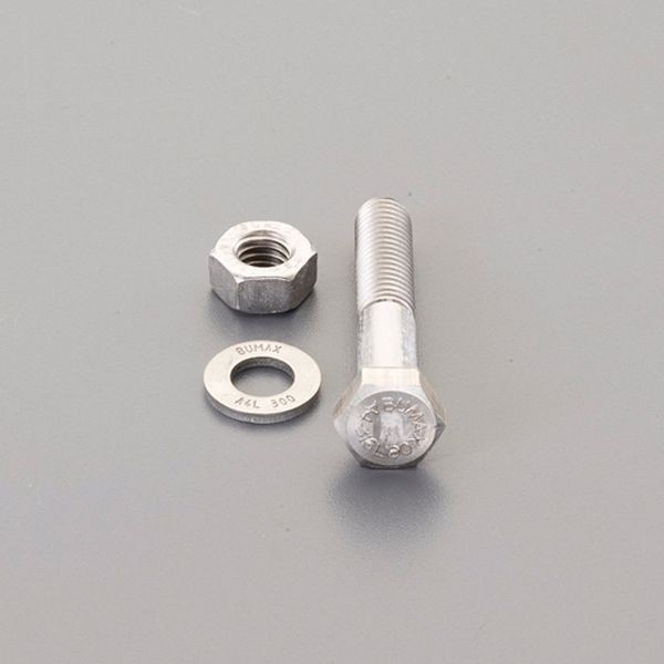 エスコ ESCO M20x75mm 強力六角ボルト(SUS/ナットワッシャ付半ネジ) EA949DT-2002 WO店の通販は