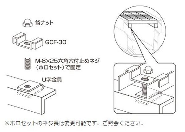 エスコ ESCO 25x42.0mm グレーチング連結金具(ステンレス製