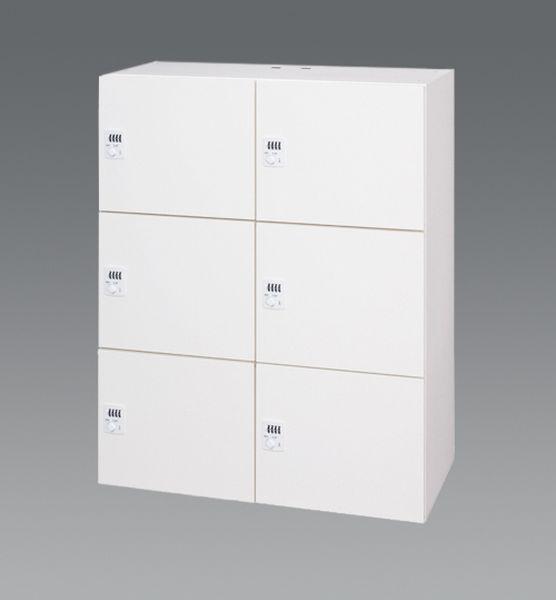 エスコ ESCO 900x450x1140mm 2列・3段ロッカー(ダイヤル錠付) EA954DJ-127 WO店