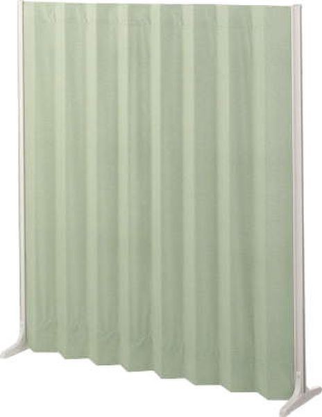 高性能 エスコ ESCO 1500x340x1650mm 伸縮パーテーション(グリーン) 000012344448 WO店 
