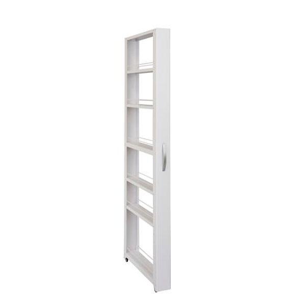 エスコ ESCO 106x1654mm/6段 すき間ワゴン (スチール製) EA954HC-16 WO店