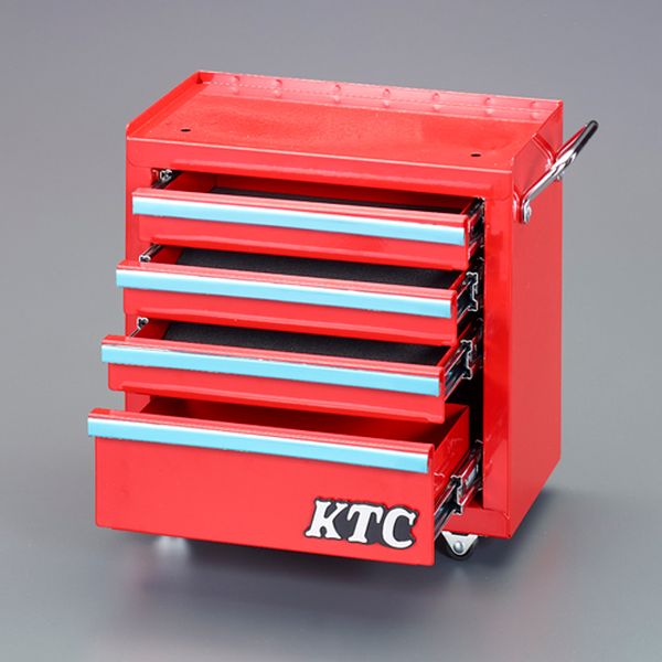 エスコ ESCO 320x150x285mm/4段 ミニワゴン EA956A-103 WO店