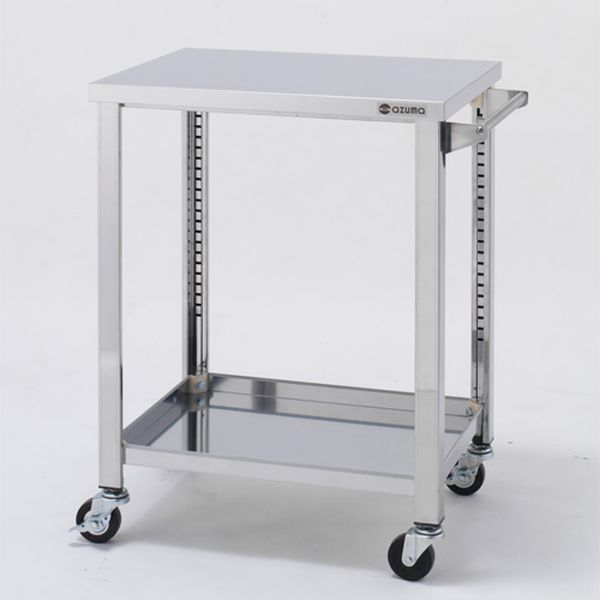 エスコ ESCO 900x600x800mm/100kg ワゴン(二段/ステンレス製) 000012344740 WO店