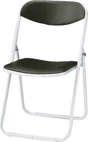 エスコ ESCO 477x495x775mm 折畳み椅子(合皮/ダークブラウン) 000012344932 WO店