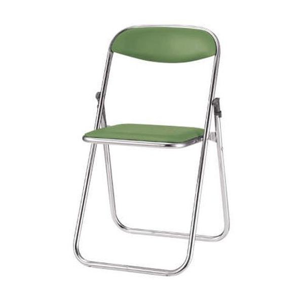 エスコ ESCO 455x437x740mm 折り畳み椅子 (メッキ脚/グリーン) EA956XA-153 WO店の通販は