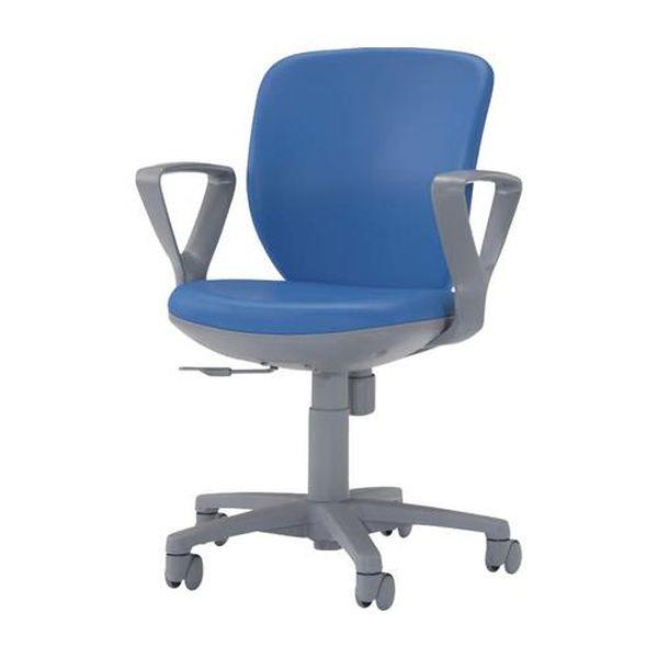 エスコ ESCO ビジネスチェアー (ブルー) EA956XA-185 WO店の通販は 30,662円