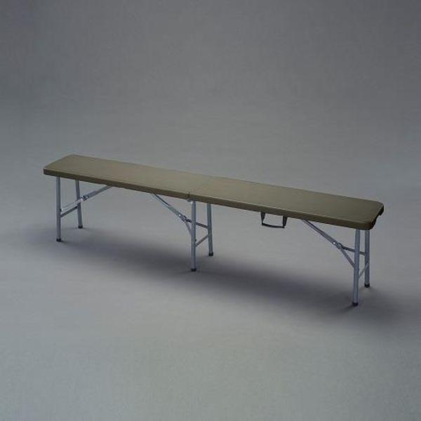 エスコ ESCO 1820x280x430mm 折畳ロングベンチ (OD/樹脂天板) EA956XE-103 WO店の通販は 8,812円