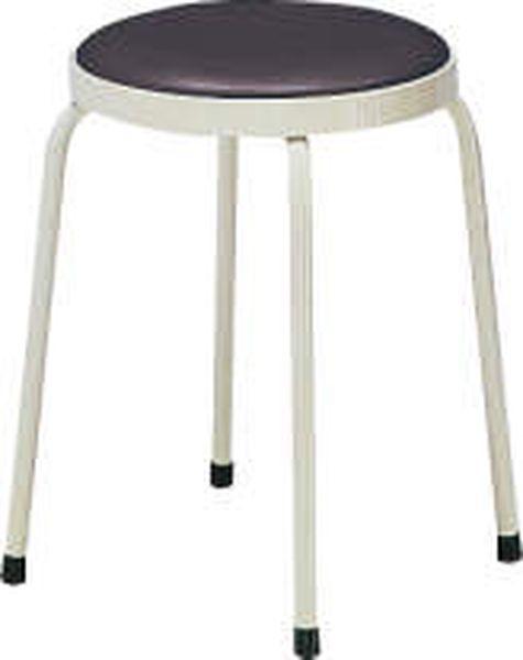 エスコ ESCO φ330x450mm 丸スツール(ダークグレー) 000012344958 WO店