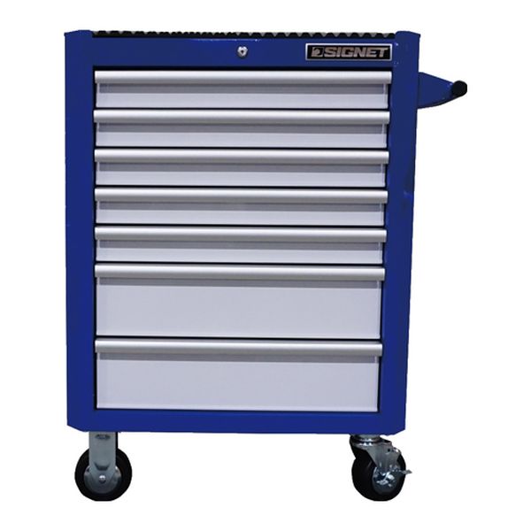 エスコ ESCO 722x459x1000mm/7段 ツールワゴン (ブルー) EA957S-9A WO店_4