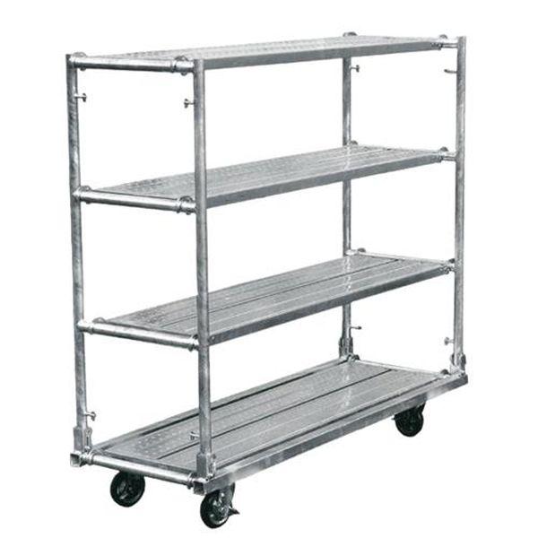 エスコ ESCO 1920x 660x1785mm 折畳式簡易棚（キャスター付） EA976AM-41 WO店 99,663円