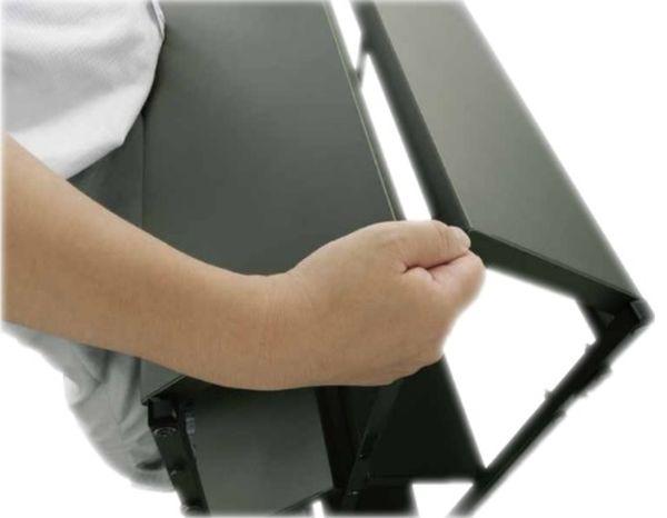 エスコ ESCO 870x450x970粍/3段仕合わせ棚(折畳式/OD色) 000012345014 WO店