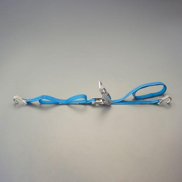 エスコ ESCO 25mmx 6.0m/ 254kg ベルト荷締機(両端フック/SUS 000012345375 WO店