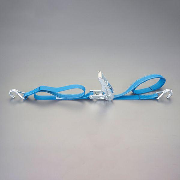 エスコ ESCO 35mmx 6.0m/ 509kg ベルト荷締機(両端フック型) 000012345425 WO店