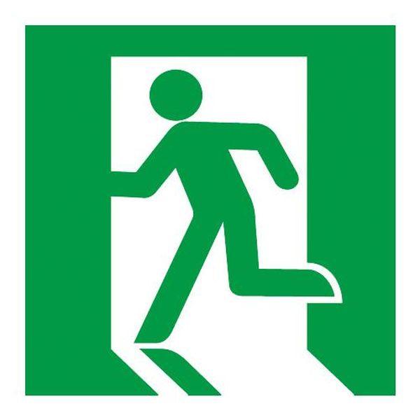 エスコ ESCO LED誘導灯用表示板 (避難口/左向/A級) EA983AX-121 WO店