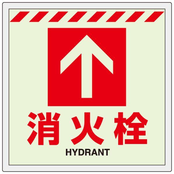 エスコ ESCO 300x300mm 蓄光消火器具表示ステッカー(床面用 000012345596 WO店_2