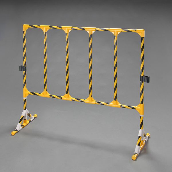 エスコ ESCO 1200x450x1100mm イレクターフェンス(黄/黒 000012345918 WO店