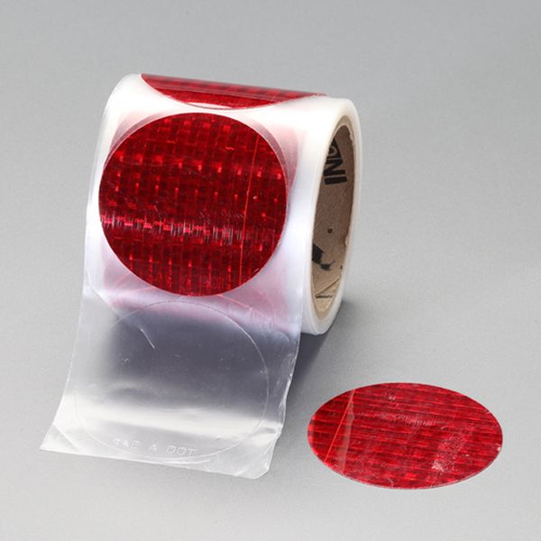 エスコ ESCO φ76mm ハイレベル反射テープ(50枚/赤 EA983GR-64 WO店の通販は 9,539円