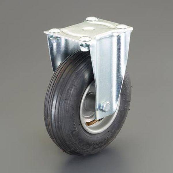 エスコ ESCO 220mm キャスター (固定金具/空気入りタイヤ) EA986CC-220 WO店の通販は