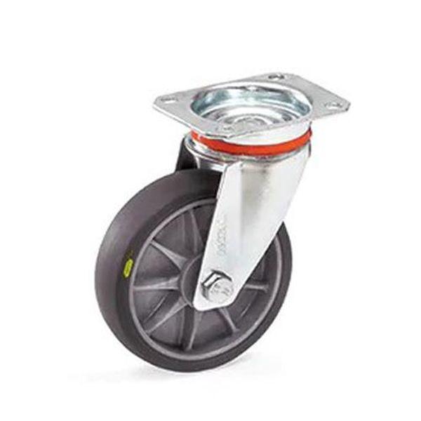 エスコ ESCO 125mm キャスター (自在金具/TPEタイヤ/ESD) EA986CD-125 WO店の通販は