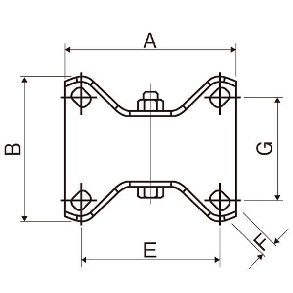 エスコ ESCO 200mm キャスター (固定金具/ゴムタイヤ) EA986CJ-200 WO店の通販は